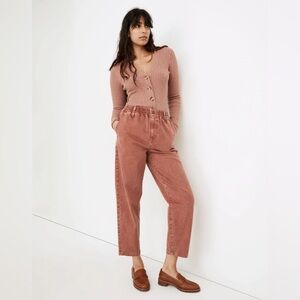 Madewell Pull-On Balloon Jeans: Garment-Dyed Edition